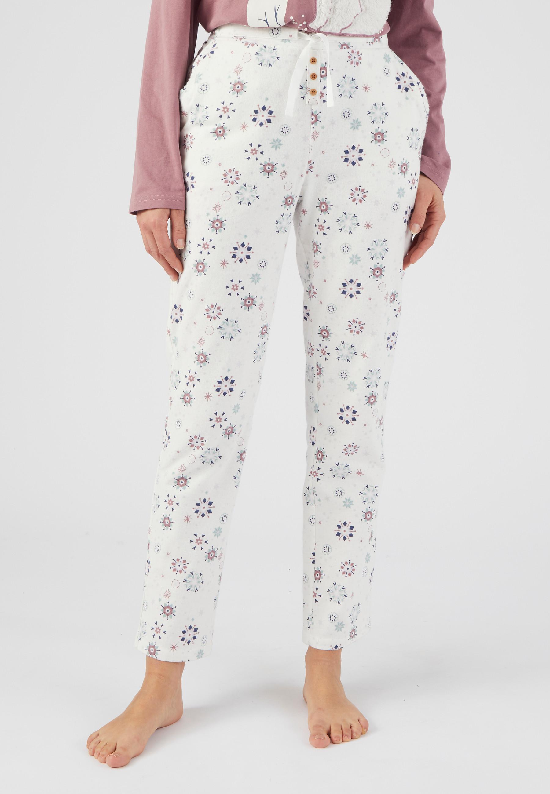 Damart  Pantalon de pyjama flanelle chaud et doux 