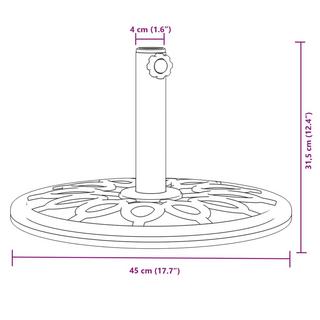 VidaXL Sonnenschirmständer polyethylen  