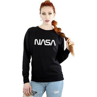 Nasa Modernes Logo Rundhals-Sweatshirt  