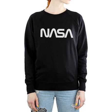 Nasa Modernes Logo Rundhals-Sweatshirt  