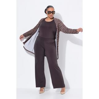 Ulla Popken Pantaloni Jersey Gamba Larga Vita Elastica  