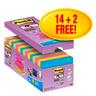 Post-It POST-IT Super Sticky Z-Notes 76x76mm R330SSVP 14+2 gratis 90 Blatt  