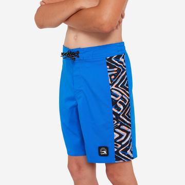 Boardshort surf ragazzo tessuto flessibile