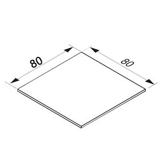 VCM  Eckplatte Schreibtisch Lona 80x80 