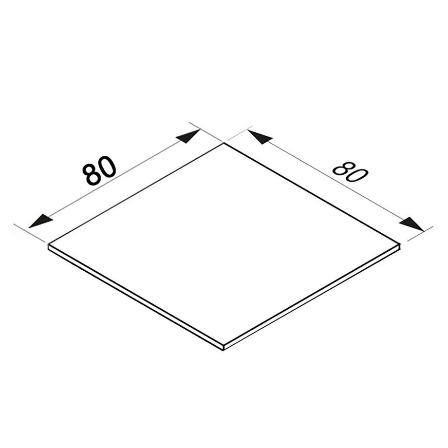VCM  Plateau d'angle Bureau Lona 80x80 Plateau d'angle Bureau Lona 80x80 