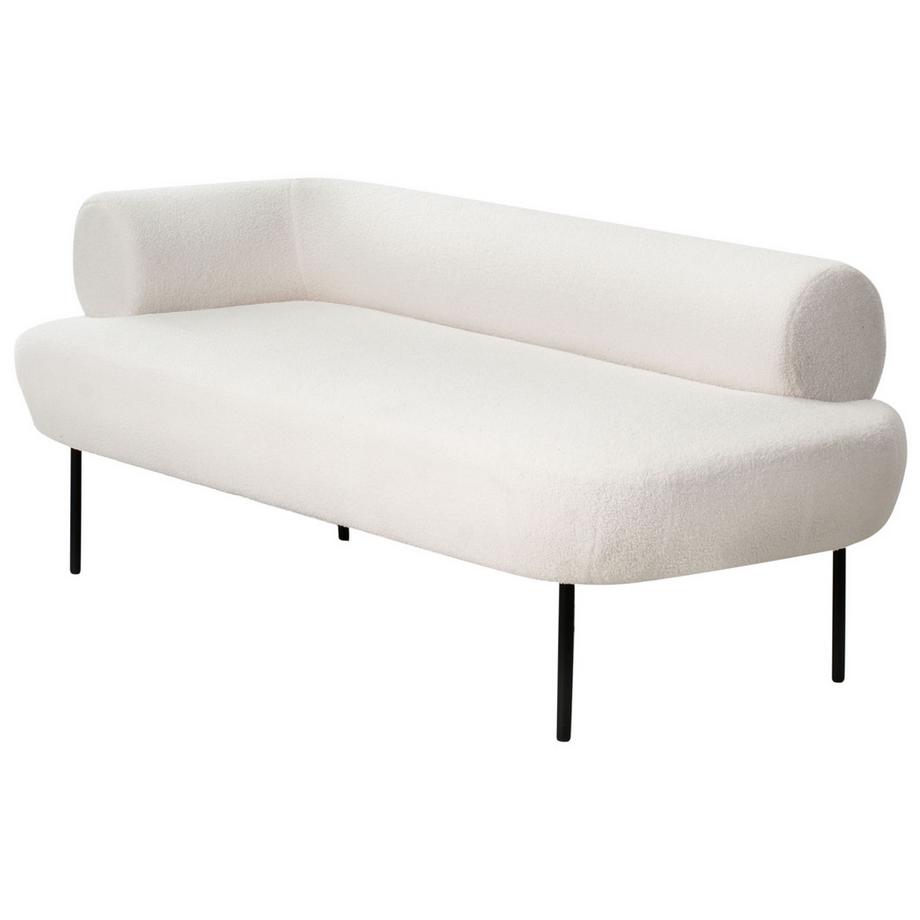 Beliani Linksseitige Chaiselongue aus Bouclé  MIRMANDE  