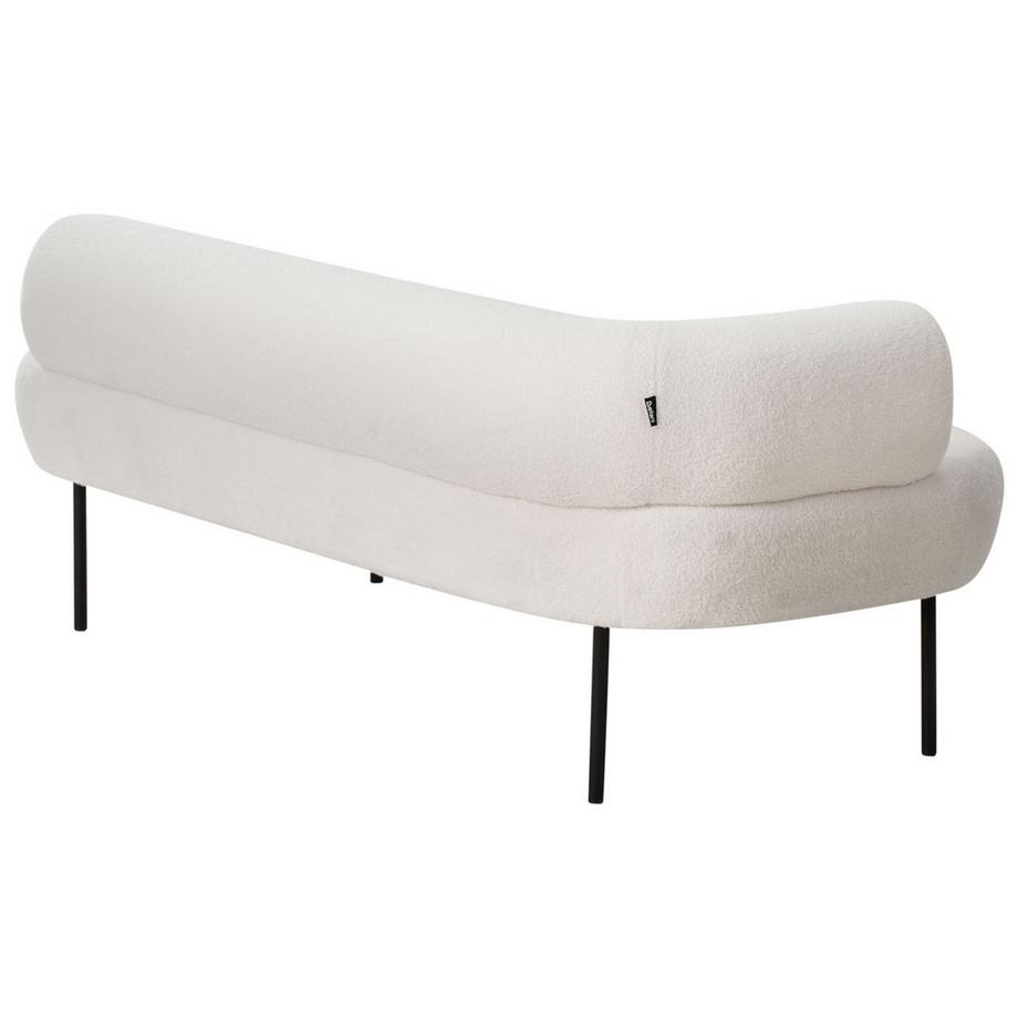 Beliani Linksseitige Chaiselongue aus Bouclé  MIRMANDE  