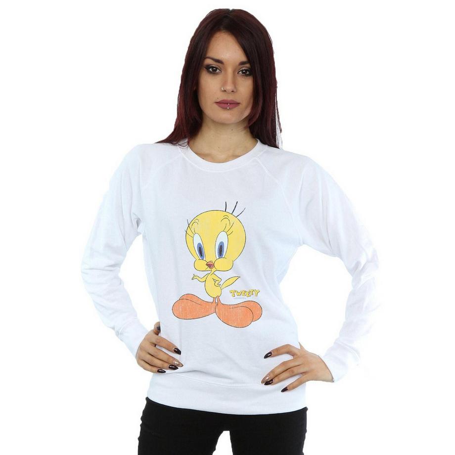 LOONEY TUNES Tweety Pie Distressed Sweatshirt  