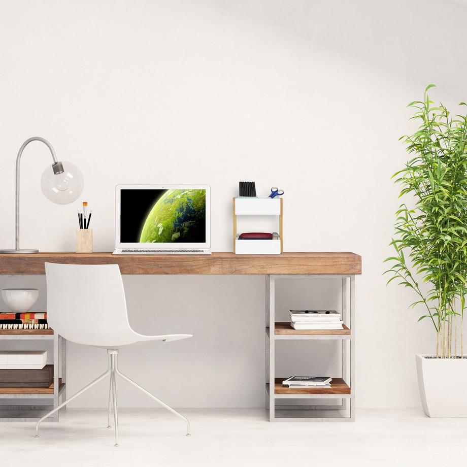B2X L'organiseur de bureau en bambou et MDF optimise votre espace de travail grâce à sa solution de rangement efficace, améliorant la productivité et l'esthétique. Idéal pour le bureau, la maison ou l'atelier.


Organisez vos essentiels grâce à  