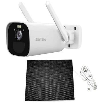 Inkovideo Caméra de surveillance 100 % sans fil 4G avec fonctionnement sur batterie