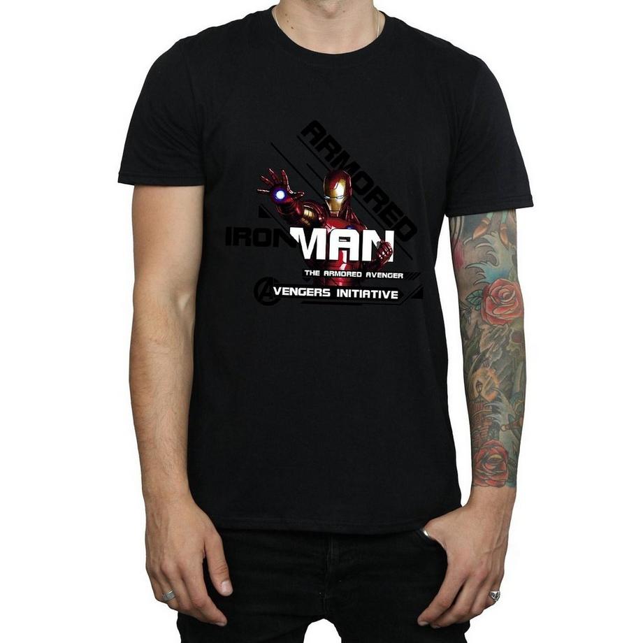 MARVEL Armored Avenger Iron Man T-shirt stampata  
