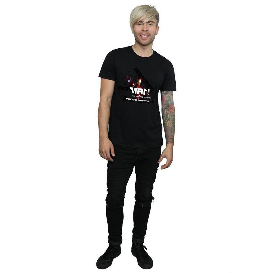 MARVEL Armored Avenger Iron Man T-shirt stampata  