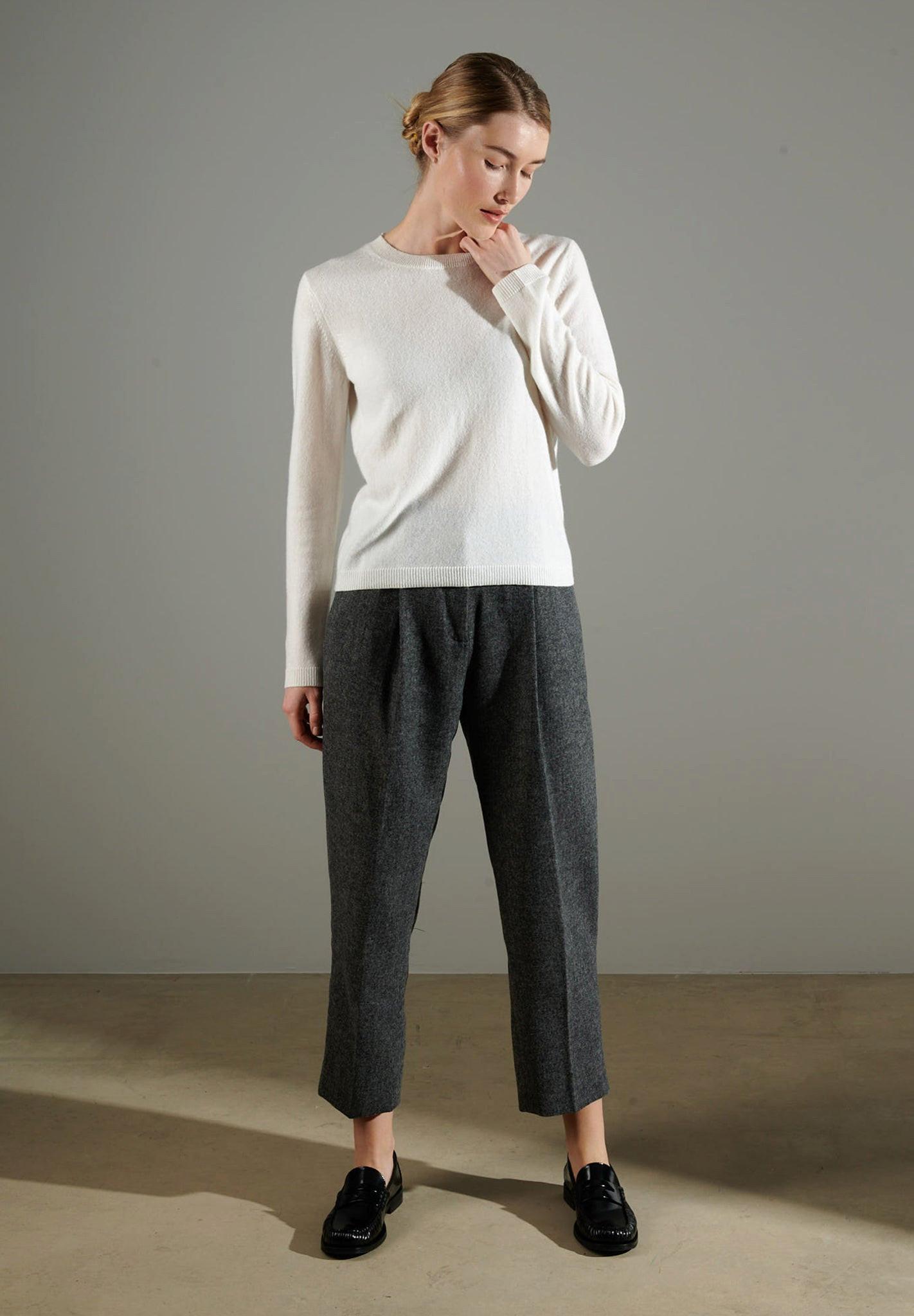 Studio Cashmere8  NAMI 4 Pullover mit Rundhalsausschnitt - 100% Kaschmir 