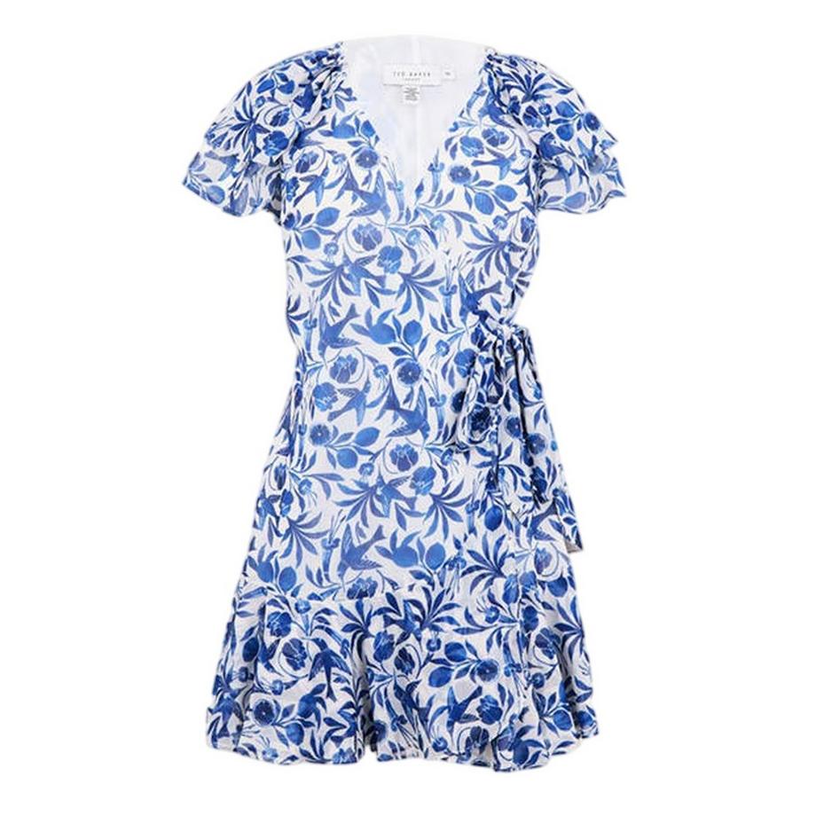 Robe Portefeuille Motiftyle Fleurs Et Oiseaux