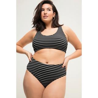 Studio Untold  Culotte de bikini à taille haute, rayures et matière avec part de stretch 