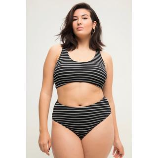 Studio Untold  Culotte de bikini à taille haute, rayures et matière avec part de stretch 