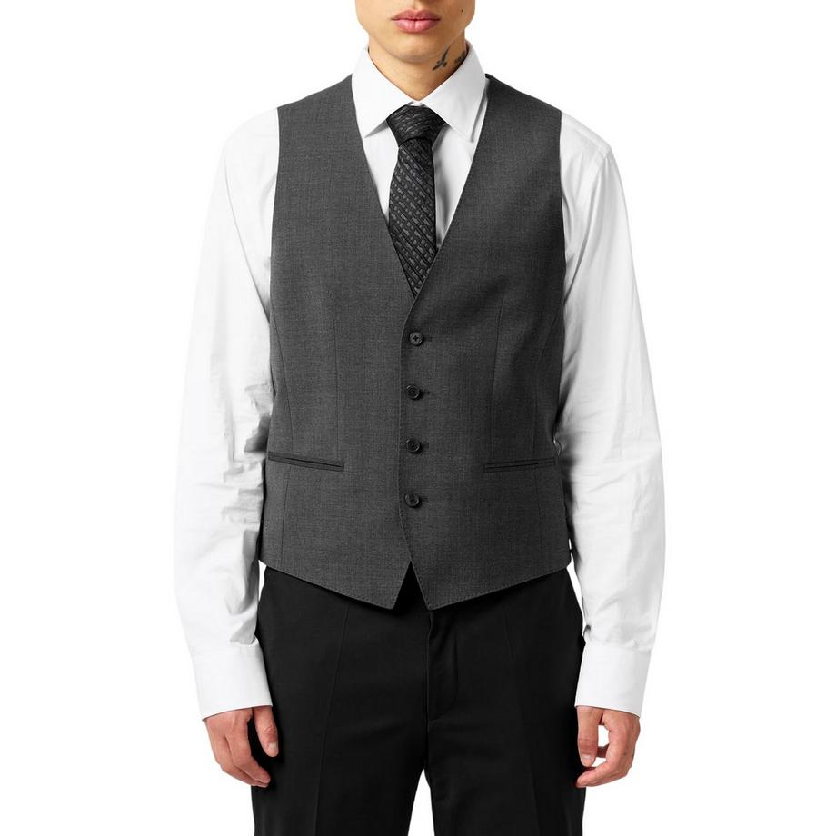 BOSS Gilet Sans Manches Motiftyle Texturé  