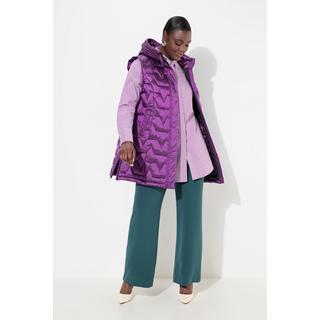 Ulla Popken Gilet Trapuntato Senza Maniche Scollo Rotondo Effetto Piumino  