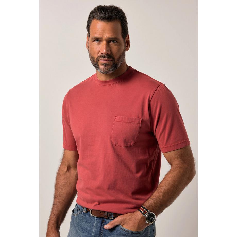 JP1880 T-shirt Manches Courtes Style Vintage avec Poche Poitrine  