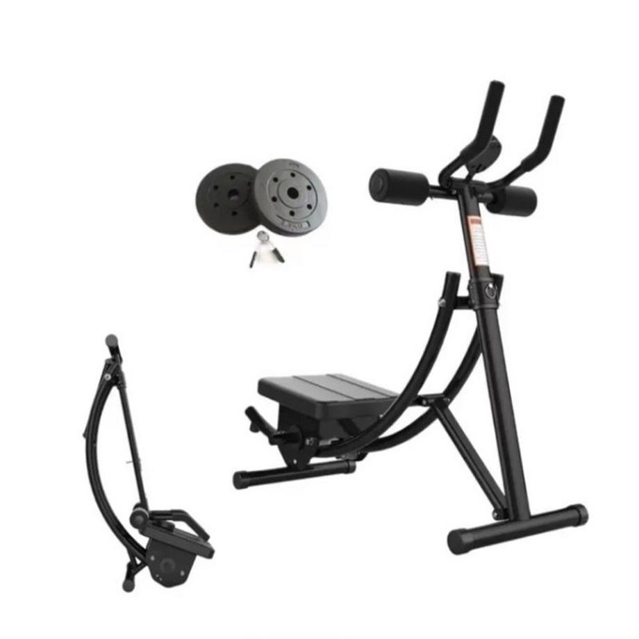 SwissGym  Abshaper Bauchtrainer Fitnessgerät für Bauch, Rückenmuskeln mit Computer 