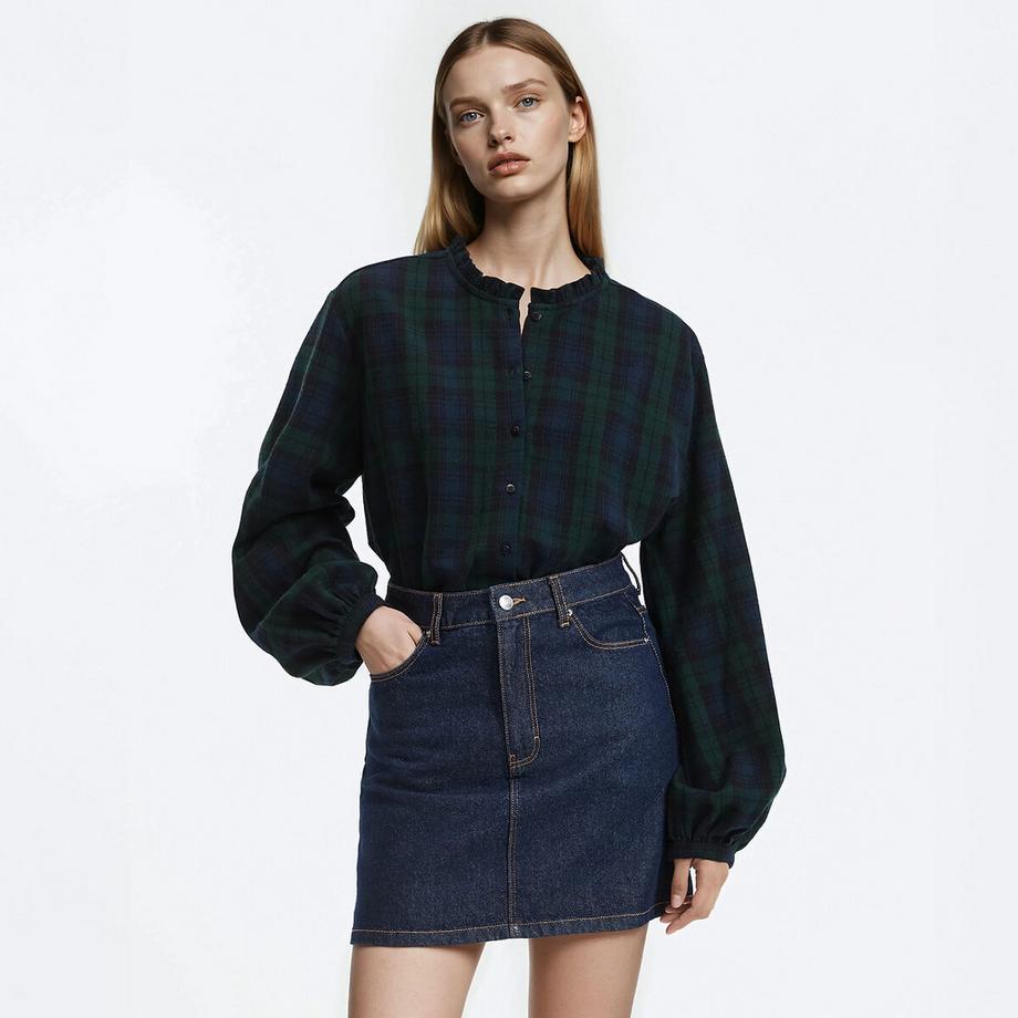 La Redoute Collections Camicetta a quadri maniche lunghe  