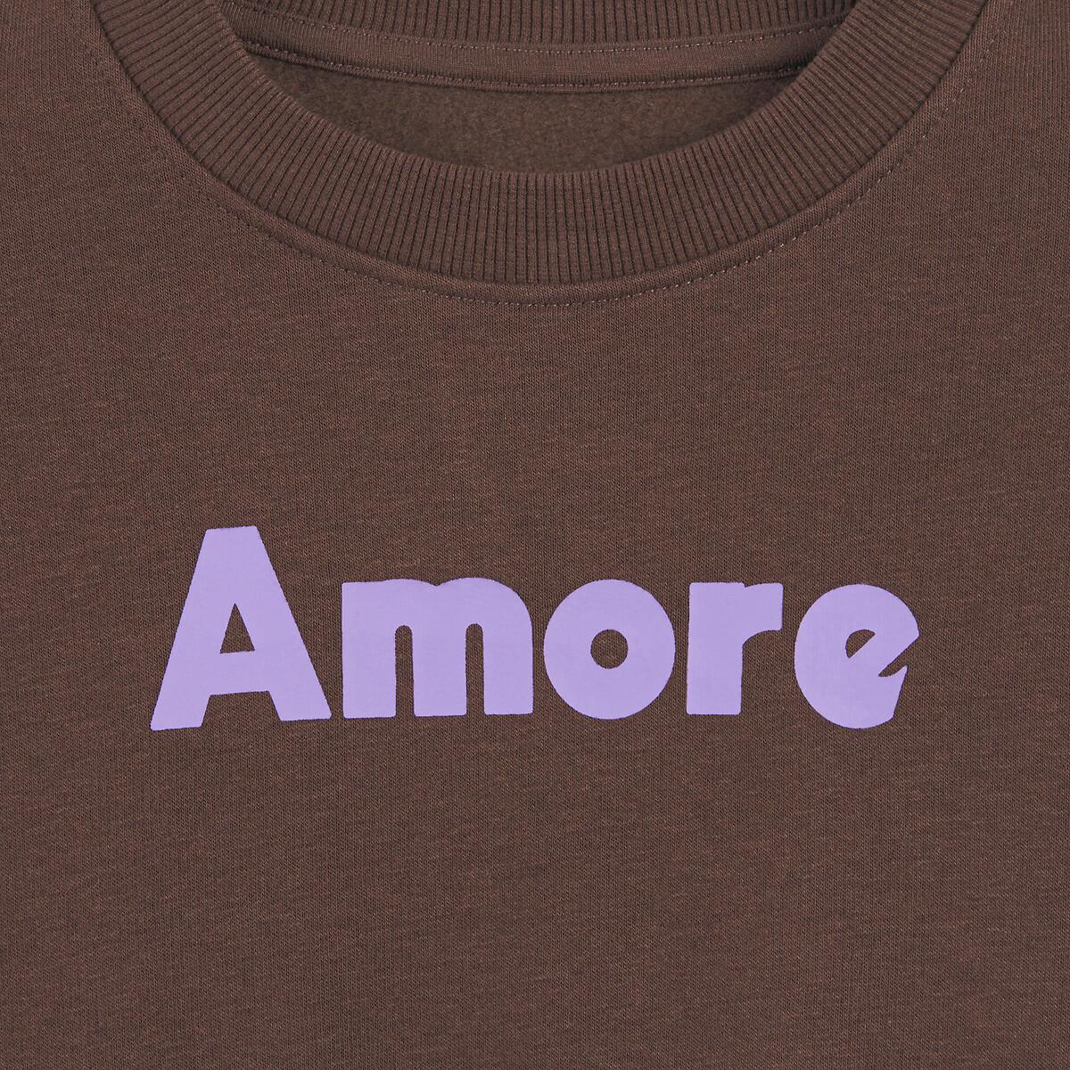 La Redoute Collections  Sweatshirt mit Rundhals und Message 