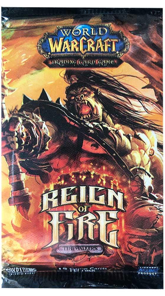 BLIZZARD ENTERTAINMENT  Reign of Fire World of Warcraft TCG Booster Pack 