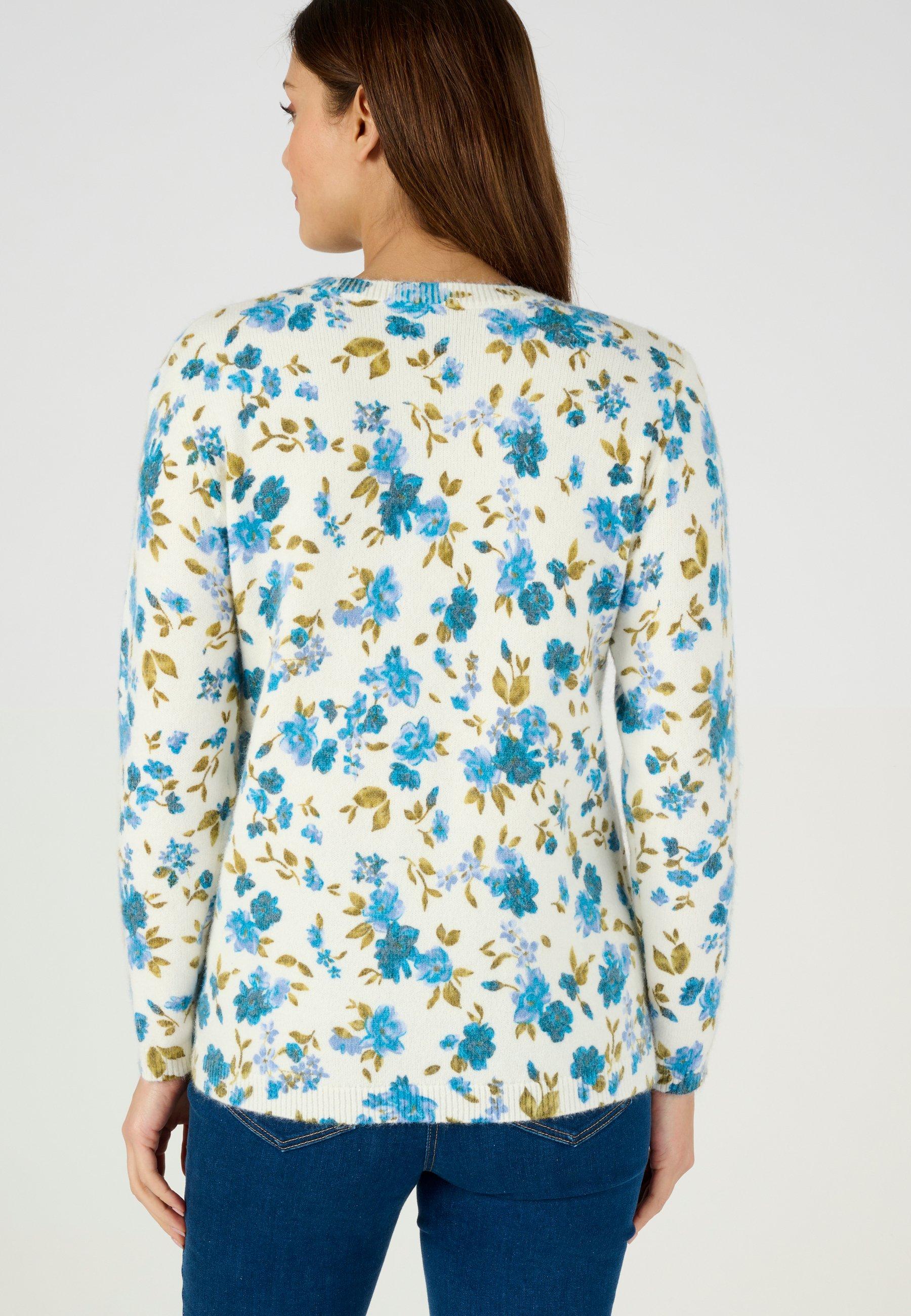 Damart  Pull imprimé floral 