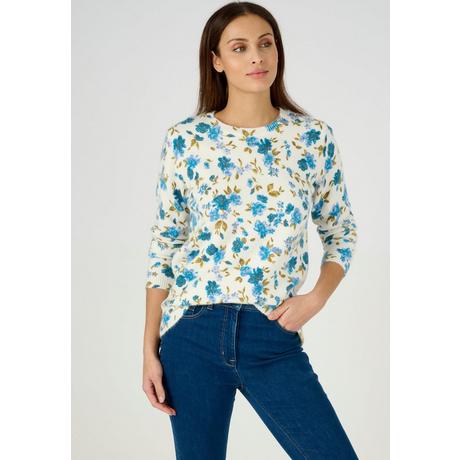 Damart  Pull imprimé floral 