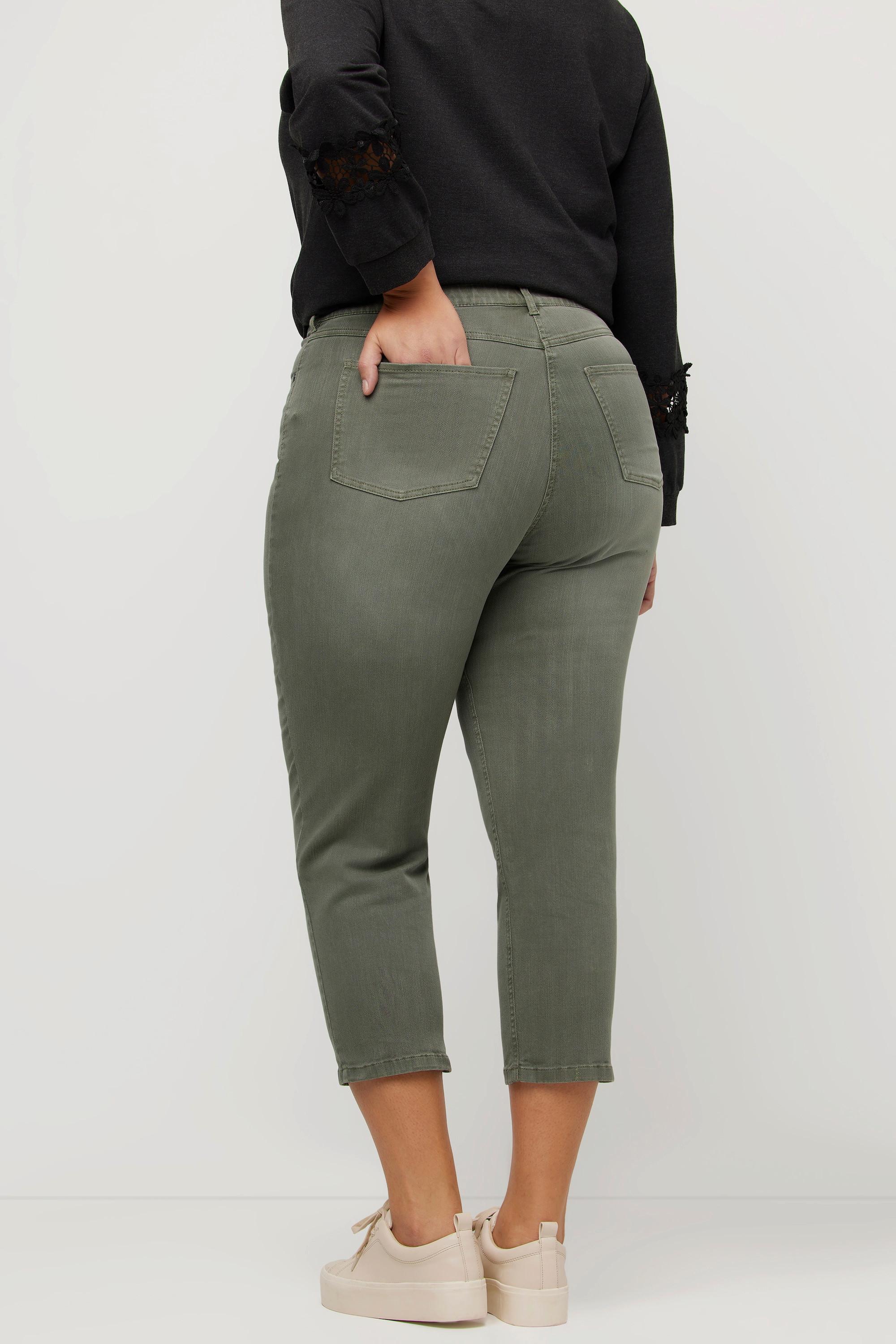 Ulla Popken  Mom-Colorjeans, 7/8-Länge, 5-Pocket-Schnitt 