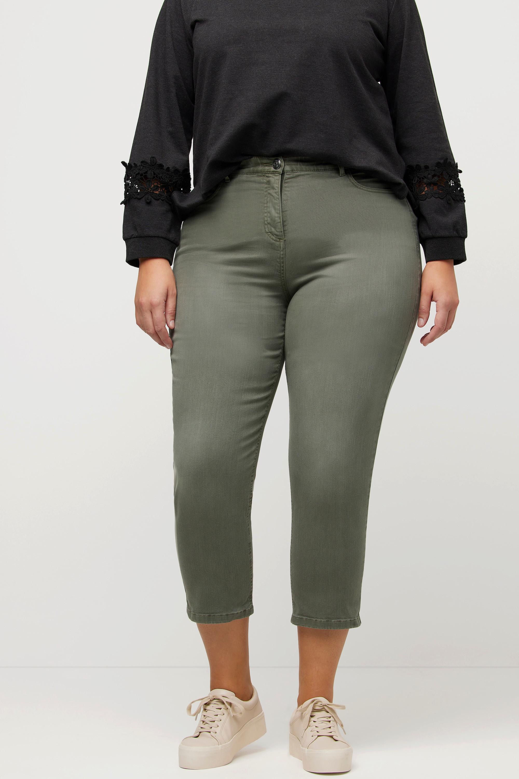 Ulla Popken  Mom-Colorjeans, 7/8-Länge, 5-Pocket-Schnitt 