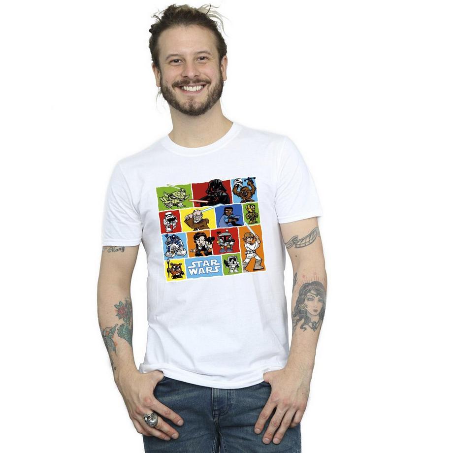 STAR WARS T-Shirt Collage Fumetti  
