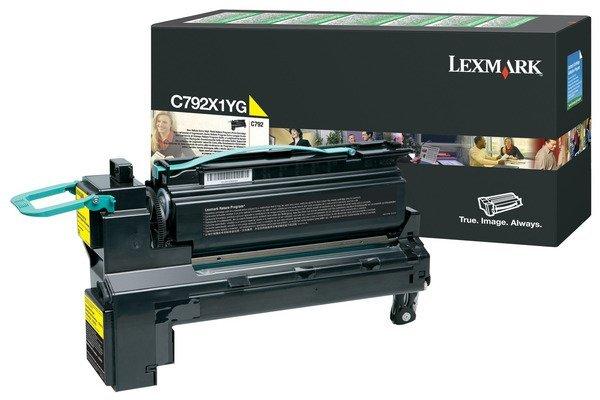 Lexmark  C792X1YG cartuccia toner 1 pz Originale Giallo 