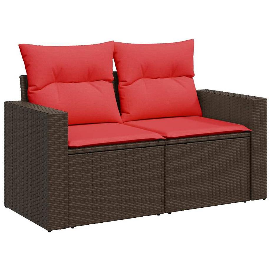 VidaXL Ensemble de canapés de jardin rotin synthétique  