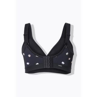 Ulla Popken Reggiseno Minimizer Fantasia Floreale Senza Ferretto  