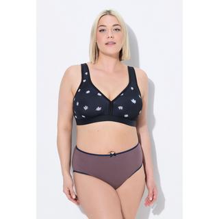 Ulla Popken Reggiseno Minimizer Fantasia Floreale Senza Ferretto  