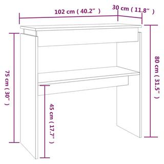 VidaXL Konsolentisch holzwerkstoff  