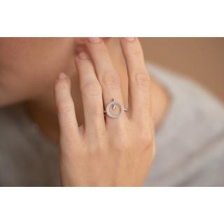 La Garçonne Diamant  Bague en argent et diamant 