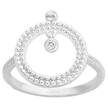 Silber- und Diamantring