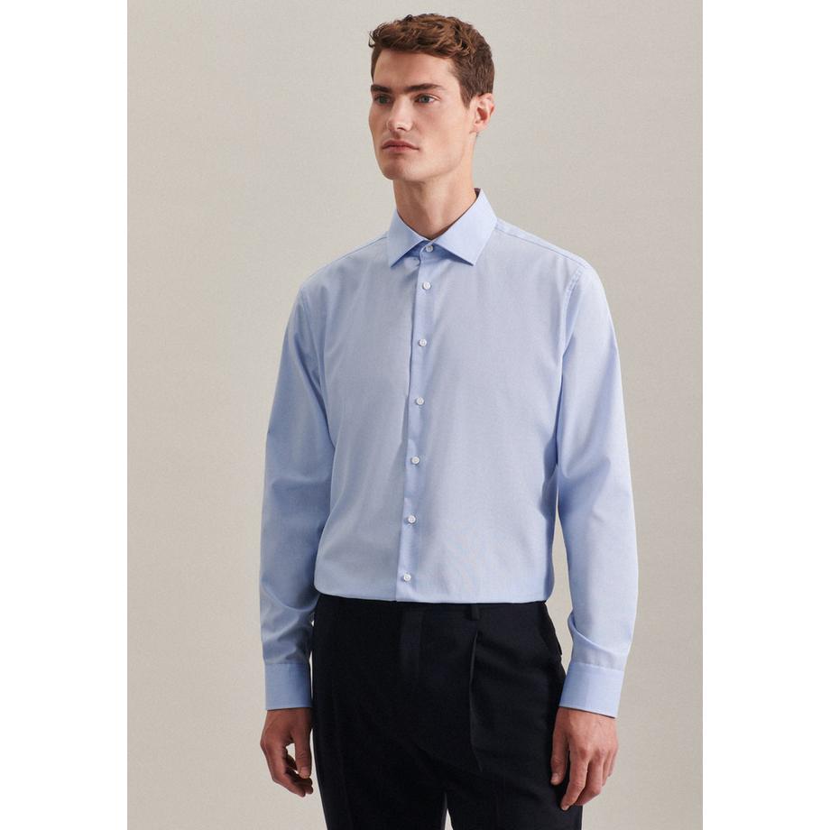 Seidensticker Business Hemd Slim Fit Langarm Uni  