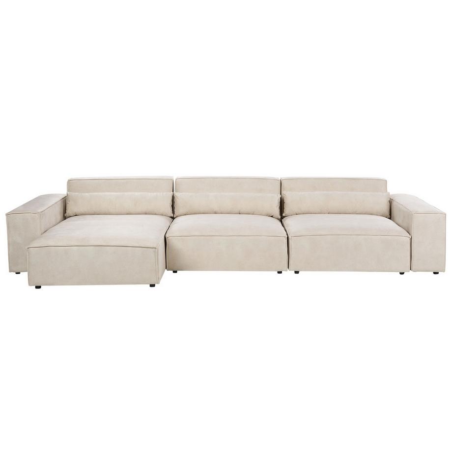 Ecksofa aus Samtstoff Modern HELLNAR