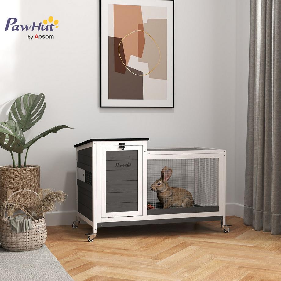 PawHut  Clapier à lapin 