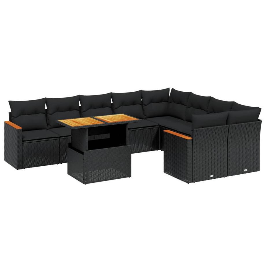 Ensemble de canapés de jardin rotin synthétique