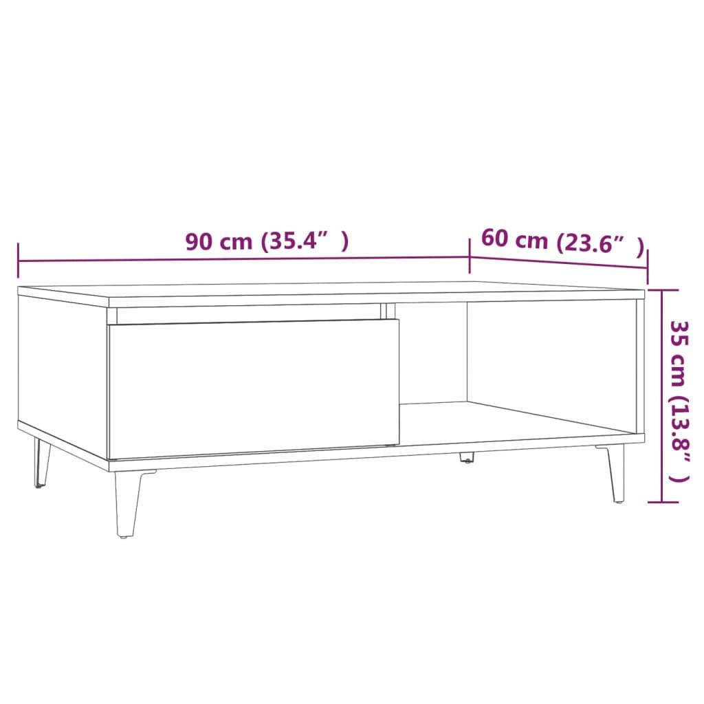 VidaXL Table basse bois d'ingénierie  