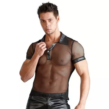 T-shirt en filet avec col