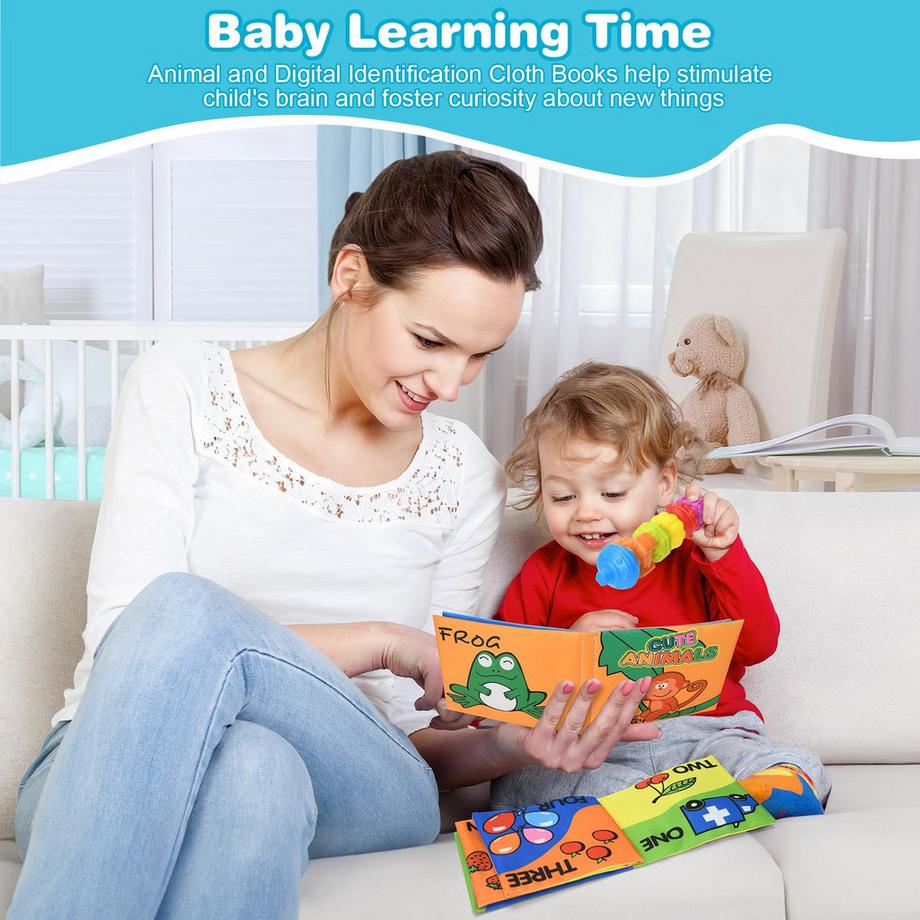 Activity-board  Babyspielzeug Sinnesbox/Dreher/Stapelring/Stoffbuch/Stapelbecher 