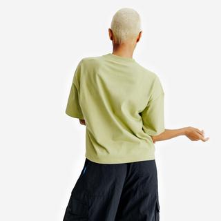 DECATHLON  T-shirt corto donna vestibilità crop cotone 