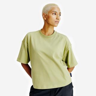 DECATHLON  T-shirt corto donna vestibilità crop cotone 