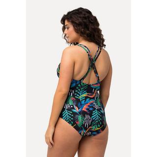Ulla Popken Maillot de bain imprimé floral bonnets souples armatures  