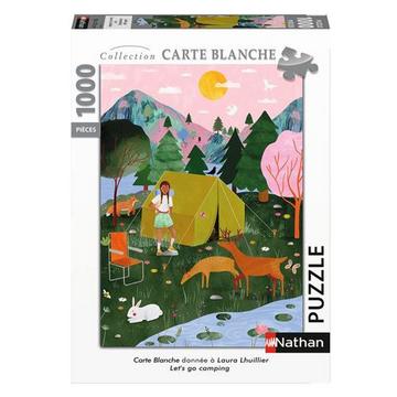 1000 Teile Puzzle Nathan Lass uns campen Carte Blanche